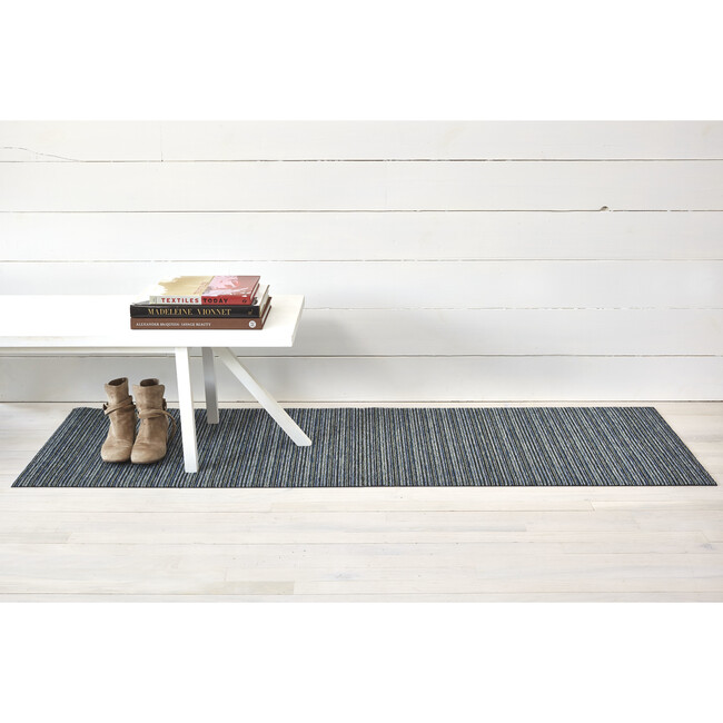 Skinny Stripe Shag Floor Mat, Forest - Rugs - 4