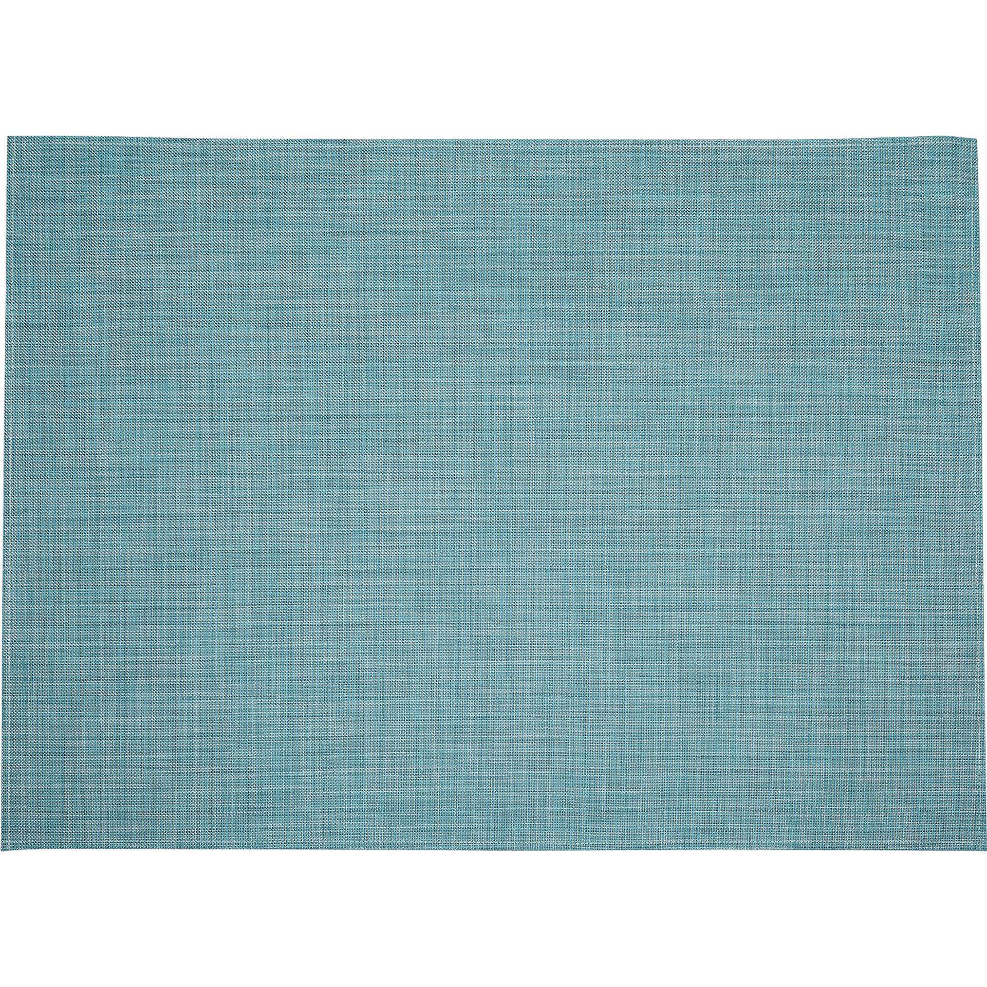 Mini Basketweave Floor Mat, Turquoise - Rugs - 1