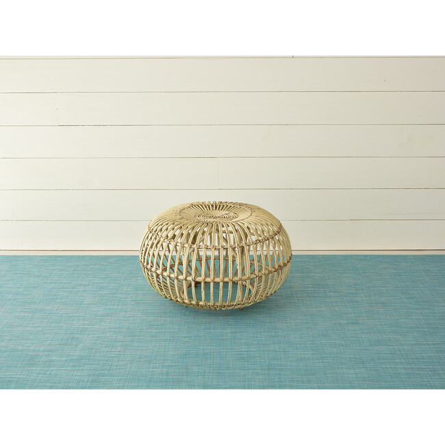 Mini Basketweave Floor Mat, Turquoise - Rugs - 2