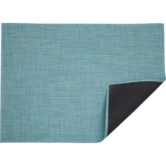 Mini Basketweave Floor Mat, Turquoise - Rugs - 3