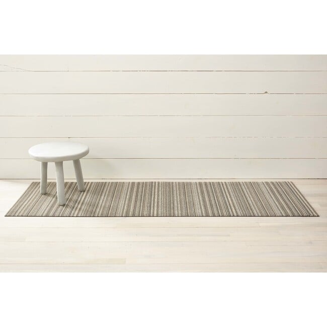 Skinny Stripe Shag Floor Mat, Birch - Rugs - 5