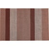 Bold Stripe Shag Floor Mat, Peach - Rugs - 1 - thumbnail