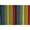 Bold Stripe Shag Floor Mat, Multi - Rugs - 1 - thumbnail