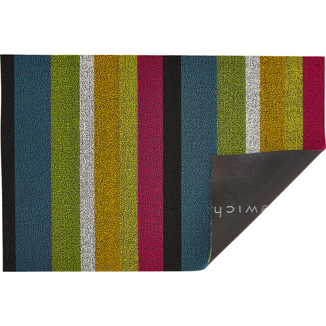 Bold Stripe Shag Floor Mat, Multi - Rugs - 3