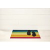 Bold Stripe Shag Floor Mat, Multi - Rugs - 5