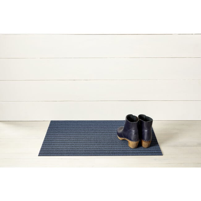 Breton Stripe Shag Floor Mat, Blueberry - Rugs - 3