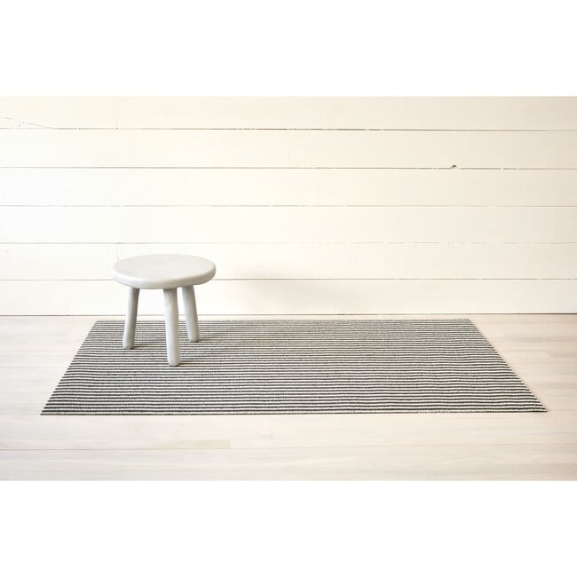 Breton Stripe Shag Floor Mat, Gravel - Rugs - 4