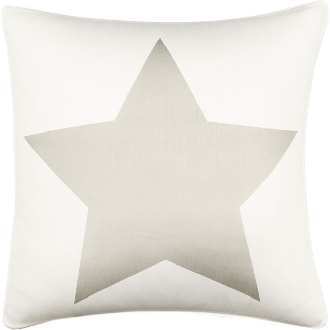 Jr. Decorative Pillow, Grey Star - Decorative Pillows - 1