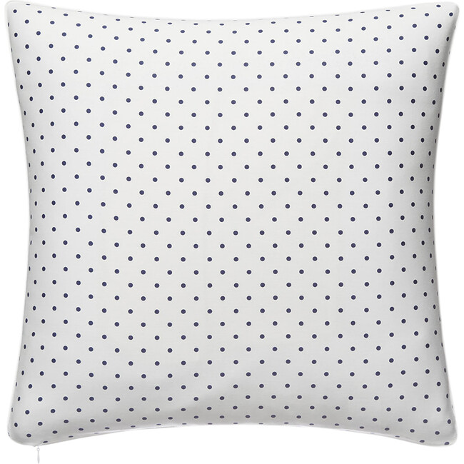 Jr. Decorative Pillow, Classic Navy Pin Dot