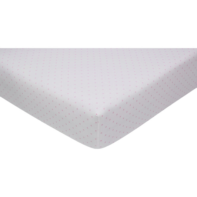 Jr. Crib Sheet, Pink Dot - Crib Sheets - 2