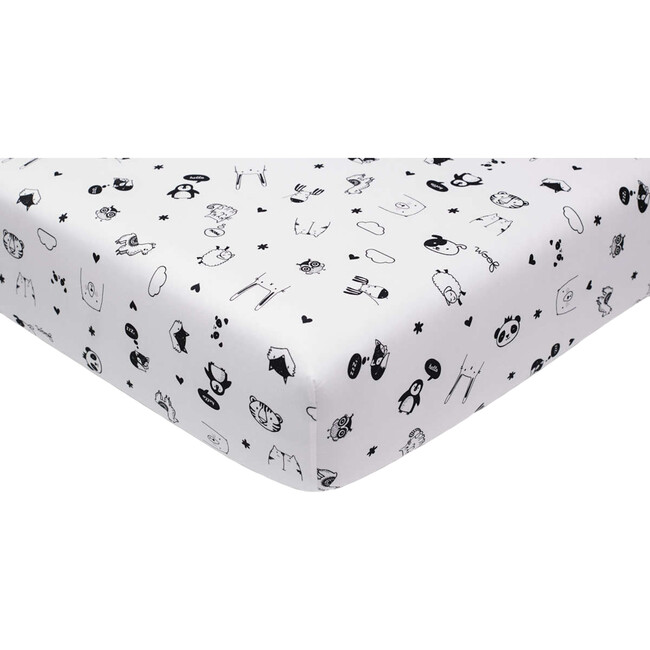 Jr. Crib Sheet, Silly Animals - Crib Sheets - 2