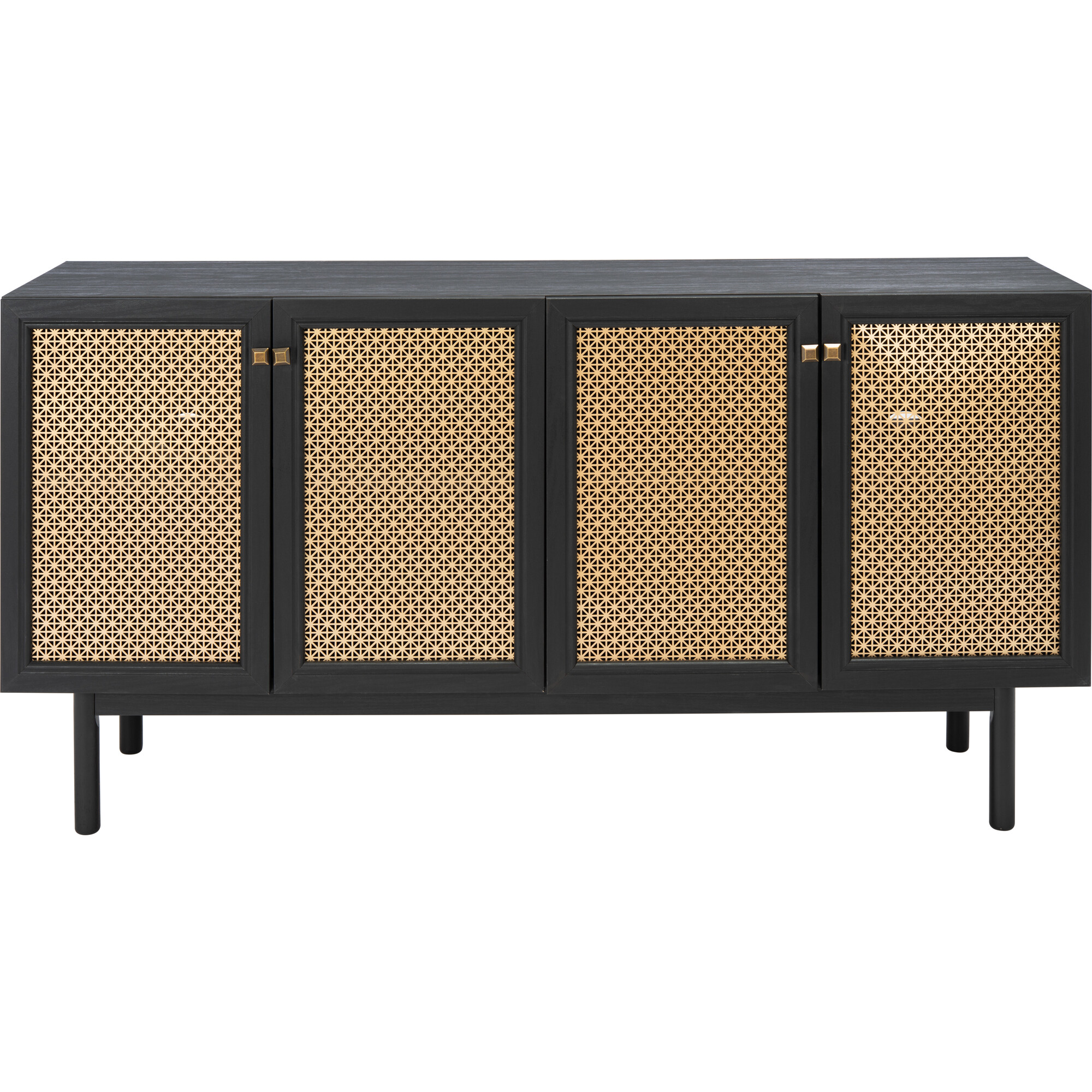 Piran Media Stand, Black - Accent Tables - 1