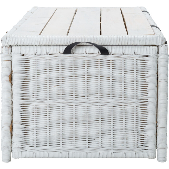 Kestin Rattan Storage Trunk, White - Storage - 3