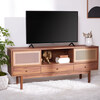 Ceu 3-Drawer Media Stand, Walnut - Accent Tables - 2