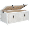 Kestin Rattan Storage Trunk, White - Storage - 4