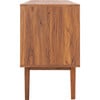 Ceu 3-Drawer Media Stand, Walnut - Accent Tables - 3