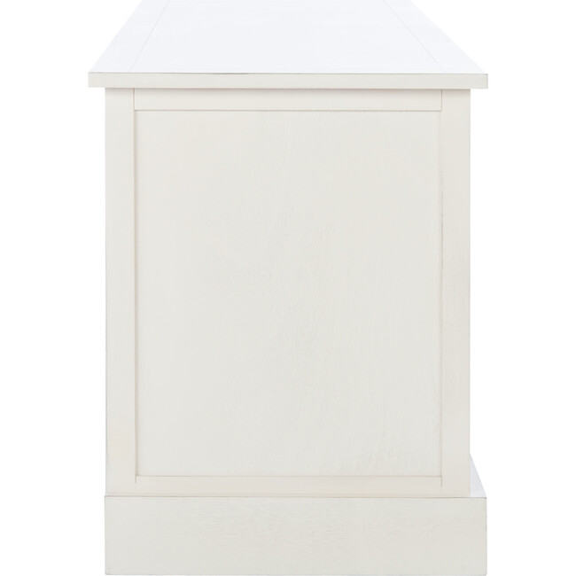 Landers 4-Drawer Media Stand, White/Sand - Accent Tables - 3