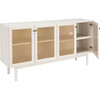 Piran Media Stand, Distressed White - Accent Tables - 4