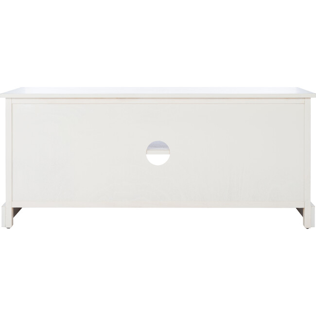 Landers 4-Drawer Media Stand, White/Sand - Accent Tables - 5