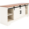 Braelynn Media Stand, Cream/Wood - Accent Tables - 4