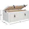 Kestin Rattan Storage Trunk, White - Storage - 7