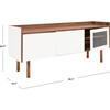 Safiya Media Stand, White/Wood - Accent Tables - 7