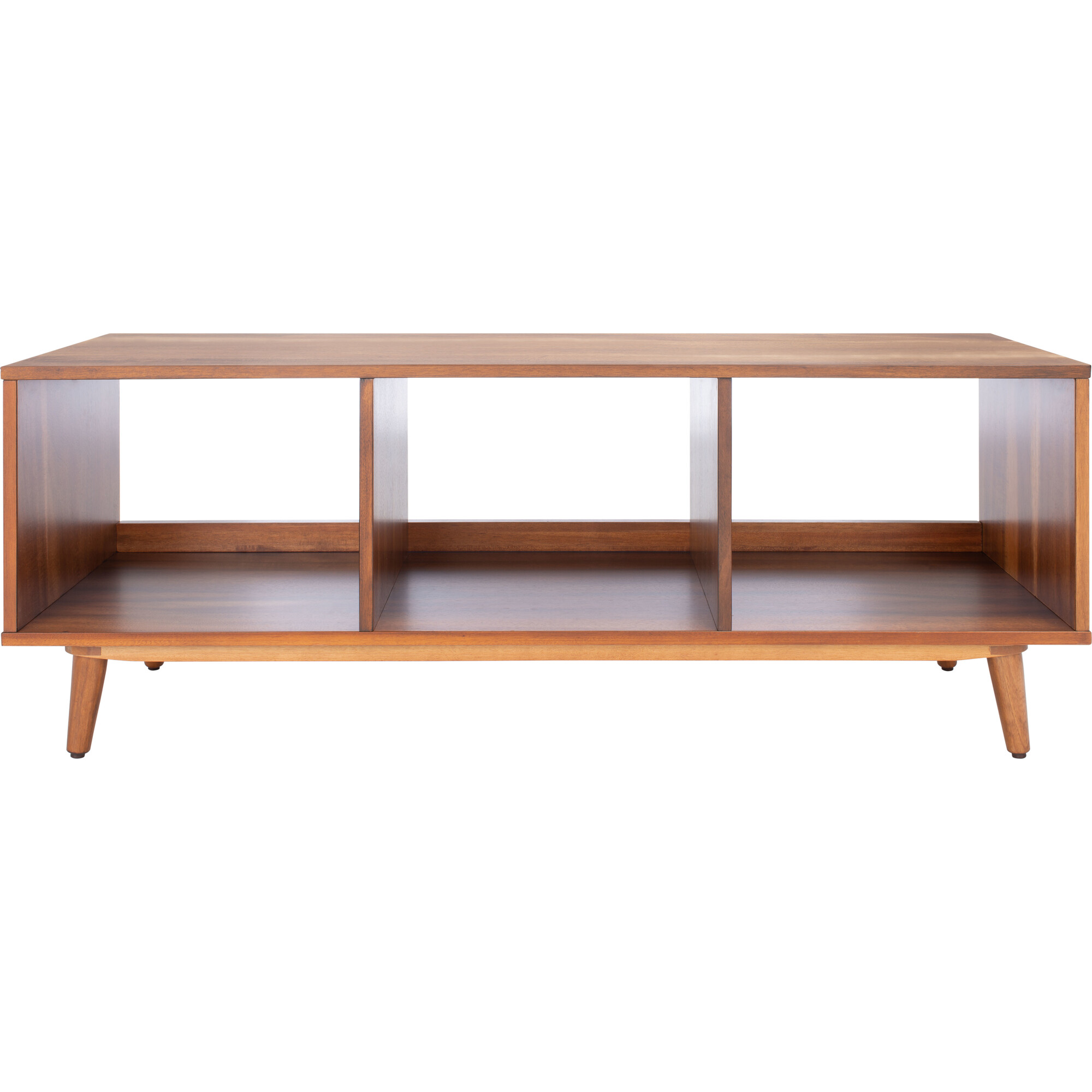 Cricket Open Shelf Media Stand, Natural Wood - Accent Tables - 1