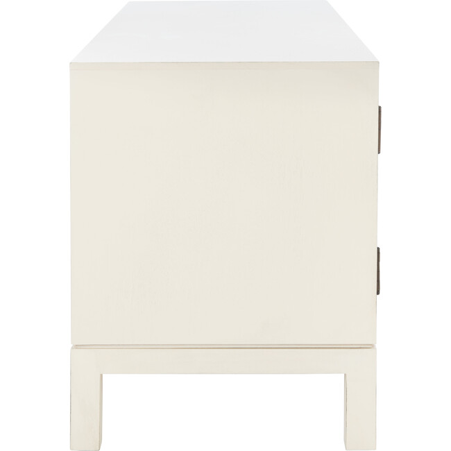 Ajana Media Stand, White/Honey - Accent Tables - 3