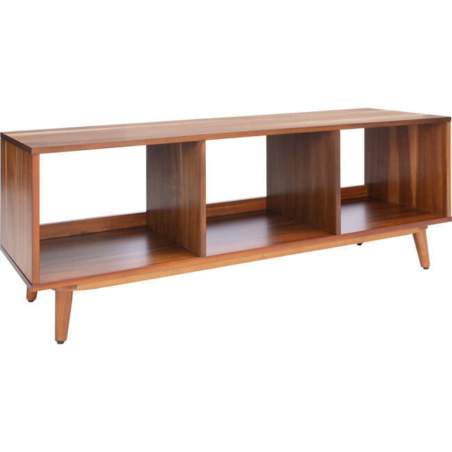 Cricket Open Shelf Media Stand, Natural Wood - Accent Tables - 3