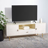 Genevieve Media Stand, Cream - Accent Tables - 2