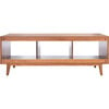 Cricket Open Shelf Media Stand, Natural Wood - Accent Tables - 5