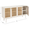 Piran Media Stand, Distressed White - Accent Tables - 7 - thumbnail