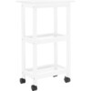 Bevin Storage Cart, White - Accent Tables - 1 - thumbnail