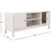 Ajana Media Stand, White - Accent Tables - 7