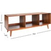 Cricket Open Shelf Media Stand, Natural Wood - Accent Tables - 7