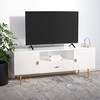 Genevieve Media Stand, White - Accent Tables - 2 - thumbnail