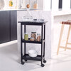 Bevin Storage Cart, Black - Accent Tables - 2