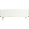 Genevieve Media Stand, Cream - Accent Tables - 5