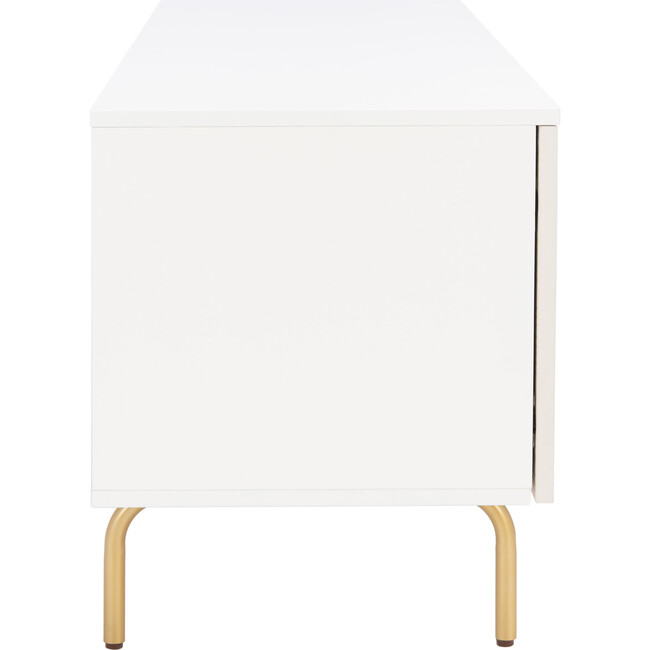 Genevieve Media Stand, White - Accent Tables - 3