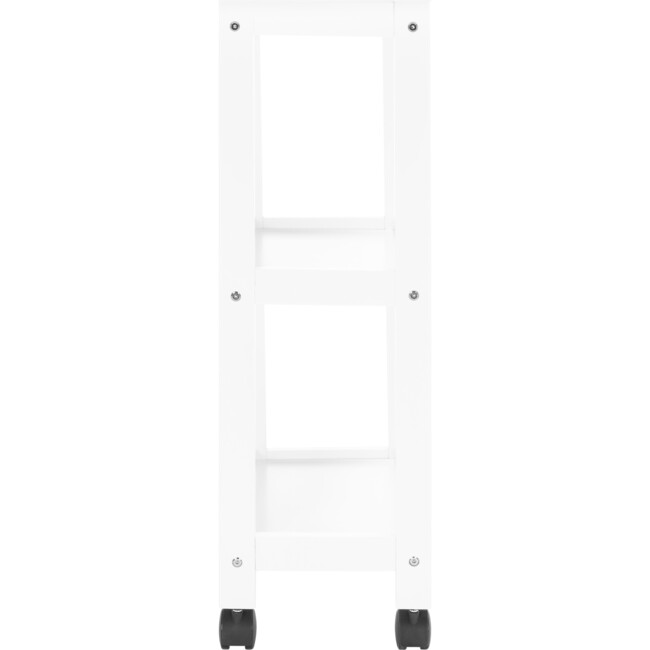 Bevin Storage Cart, White - Accent Tables - 3