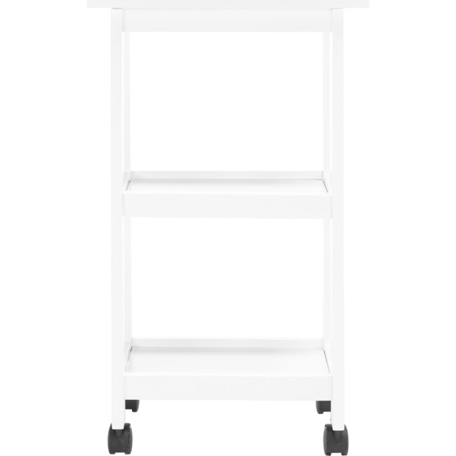 Bevin Storage Cart, White - Accent Tables - 4