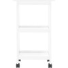 Bevin Storage Cart, White - Accent Tables - 4