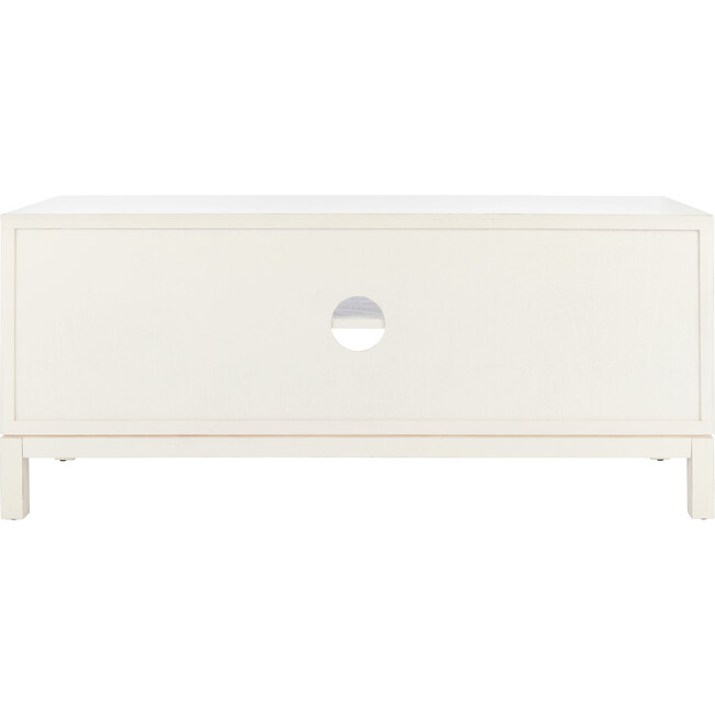 Ajana Media Stand, White/Honey - Accent Tables - 5