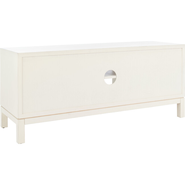 Ajana Media Stand, White/Honey - Accent Tables - 6