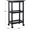 Bevin Storage Cart, Black - Accent Tables - 5