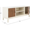 Ajana Media Stand, White/Honey - Accent Tables - 7