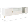 Genevieve Media Stand, White - Accent Tables - 7 - thumbnail