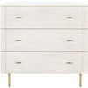 Genevieve 3-Drawer Dresser, Ecru Wood - Dressers - 1 - thumbnail