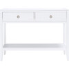 Tegan 2-Drawer Console Table, White - Accent Tables - 1 - thumbnail