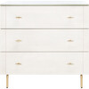 Genevieve 3-Drawer Dresser, White/Grey - Dressers - 1 - thumbnail